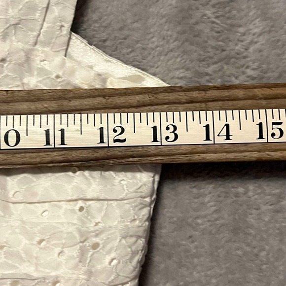 Express Women Dress 0 White Tank Floral Mini Eyelet Embroidered MSRP $88 NWT - Picture 8 of 11